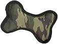 Zanies Toughstructable Bone Dog Toys, Green Camo, Small 6"