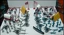 Civil War Soldier 102 Piece Playset: Bucket of 54mm Plastic Army Men and Accessories 1:32 Scale