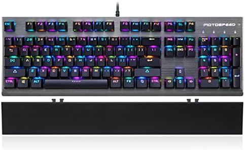 ClikWing Rainbow Backlit Wired Gaming Keyboard Mechanical Keyboard Multimedia and Standard Style