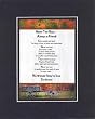 Touching and Heartfelt Poem for Special Friends - Never Too Busy - Always a Friend Poem on 11 x 14 inches Double Beveled Matting