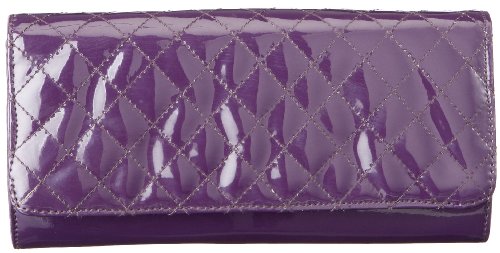 Contempo Tasche 1412-16, Damen Umh&auml;ngetasche, violett, (lila), 23x1,5x2,5