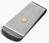 Men's 18 Karat & Steel High Polish Money Clip