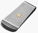 Men's 18 Karat & Steel High Polish Money Clip