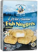 Henry & Lisa's Natural Seafood Wild Alaskan Fish Nuggets, 12-Ounce Boxes (Pack of 12)