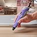 3D Printing Pen,Juboury JBY-II 3D Drawing Pen with LCD Temperature Display for Model Printing,Art Design,DIY and Crafts Drawing--Compatible with 1.75mm ABS and PLA Filament (Purple)