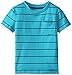 Kidtopia Little Boys' Short Sleeve Cotton Poly Jersey Tee with Pocket