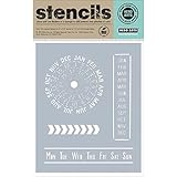 Hero Arts Weeks and Months Stencil