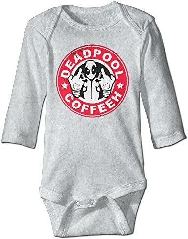 Deadpool Coffee - CGH Seven Newborn Baby Climb Romper Size24 Months Ash