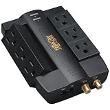 Tripp Lite HTSWIVEL6 - Direct Plug-In Home/Business Theater Surge Suppressor, 6 Outlets-TRPHTSWIVEL6