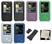 PCMICROSTORE Brand Premium Silicone Skin Case Cover with Belt Clip - Sports Armband - Sceen Protector - for Sony Walkman NWZS615 NWZS616 Nwz-s615 S616 S618 S716 S718