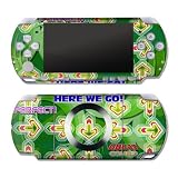 Dance Arcade Green Design Decorative Protector Skin Decal Sticker for PSP Slim & PSP Lite PSP2000