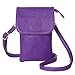 MINICAT Roomy Pockets Series Small Crossbody Bags Cell Phone Purse Wallet for Women(Purple)