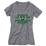 NHL Women's Washington Capitals Interlocking Celtic Band Tee (Heather Grey, Medium)