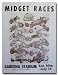 1956 Gardena Stadium Midget Racing Program Poster Print