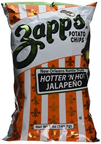 Zapp's Hotter 'n Hot Jalapeno - 2 x 5 oz - New Orleans Style by Zapp's Potato Chips Zapp's Hotter 'n Hot Jalapeno - 2 x 5 oz - New Orleans Style by Zapp's Potato Chips