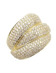 14k Yellow Gold 2.96ctw Diamond Cocktail Ring LR1687Y Size 7.75