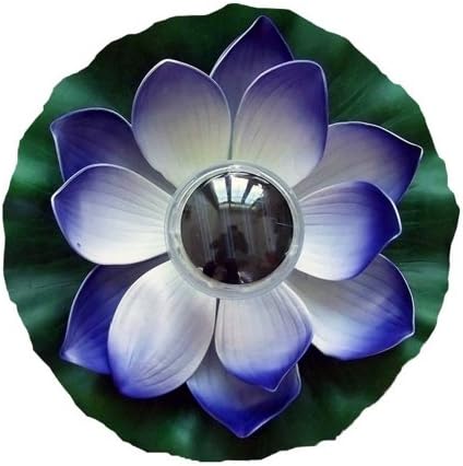 DE-Spark Upgraded LED Lotus Solar Light Lamp Waterproof Color Changing Outdoor Garden Pond Night Lights for Party Christmas Valentine's Day Anniversary (Purple)