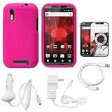 Pink Protective Silicone Skin for Motorola Droid Bionic XT865 (Verizon Wire ....