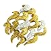 18K Gold Vintage Diamond Brooch, circa 1950s