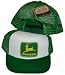 John Deere Adjustable Green and White Plastic Snapback Trucker Hat / Cap