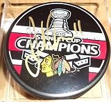 JOHN MADDEN signed *2010* BLACKHAWKS cup puck w/COA - NFL Mugs and Cups