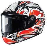 HJC CL-15 SN Mutant Snow Helmet Black Red and White