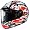 HJC CL-15 SN Mutant Snow Helmet Black Red and White
