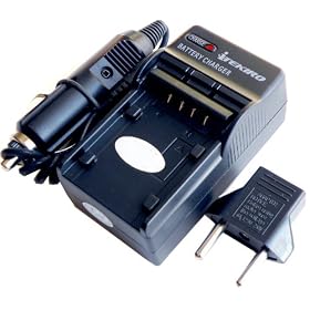 iTEKIRO AC Wall DC Car Battery Charger Kit for JVC GY-HD100U GY-HD110 GY-HD110U GY-HD111... by iTEKIRO
