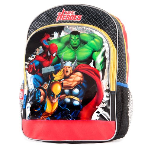 Marvel Heroes Spiderman Hulk School Bag