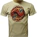Flaming Ying Yang and Skulls T-shirt, Old School Vintage Tattoo T-shirt, Ying Yang T-shirt