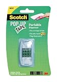 Scotch(R) PopUp Tape Portable Dispenser, 0.75 x 2 Inches, 75 Strips per Pad (1 Pad per Pack) (95-G)