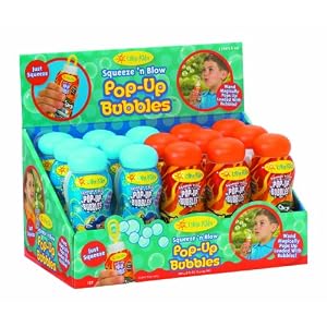 Little Kids Squeeze 'n Blow Pop-Up Bubbles 15-Piece Party Pack by Little Kids