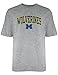 NCAA Michigan Wolverines Gildan T-Shirt, Large, Dark Ash
