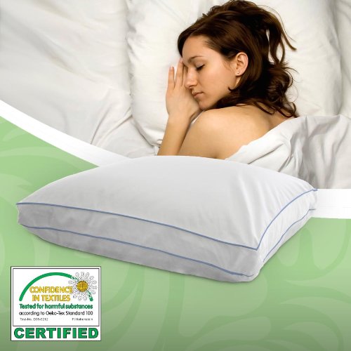 Utopia Adjustable Memory Foam Pillow w/ Siberian White Goose Down, Standard/Queen Size