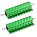 uxcell 100W 8 Ohm Screw Tap Mounted Aluminum Housed Wirewound Resistors 2 Pcs
