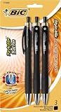BIC Reaction Ball Pen, Black, 3-Count Package (Pack of 6)