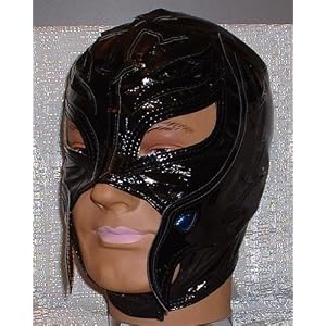 WWE Rey Mysterio Kid Size Replica Solid Black Mask
