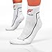 Fuego Athletic Cushion Crew Socks for Mens and Womens, No Blisters (White/Grey/X-Large)