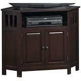 Mission style Corner Tv Stand, CORNER, CHESTNUT
