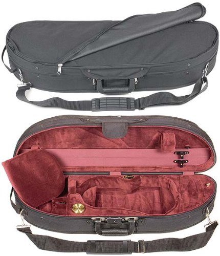 Bobelock Half Moon 1047 Black/Wine 4/4 Violin Case On Sale