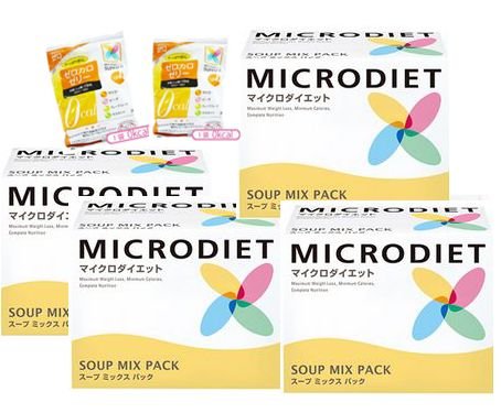 マイクロダイエット MICRODIET　ドリンクミックス 14食 / スープミックス 14食　4箱+1箱プレゼント