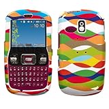 MyBat Pop Wave Snap-On Hard Cover Case For Samsung Freeform R351 R350