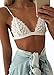 Wink Gal Women's Sexy Lingerie Thin Band Bralette Full Lace Bra Top