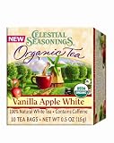 Celestial Seasonings Organic Vanilla Apple White Tea, 10 Count, 0.54-Ounce Boxes (Pack of 10)