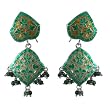 Earrings Sterling Silver Enamel Jewelry 2 inches