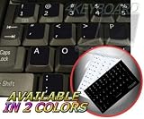 DVORAK SIMPLIFIED NON-TRANSPARENT KEYBOARD STICKER ON BLACK BACKGROUND