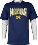 Michigan Wolverines Walk On Double Layer Long Sleeve Shirt