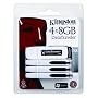 Kingston DataTraveler I 8 GB USB 2.0 Flash Drive DTI/8GB-4P - Trim 4 Pack (Black)