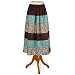 Gold Woodblock Paneled Skirt (Petite, Tall & Misses Sizes XS-3X)