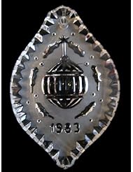 Waterford Crystal Annual Christmas Ornament 1983 - Christmas Holly